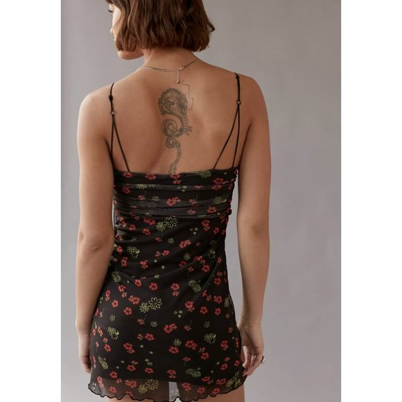 Urban Outfitters | NWT Bright Side Lace-Up Mini Dress - Picture 2 of 13